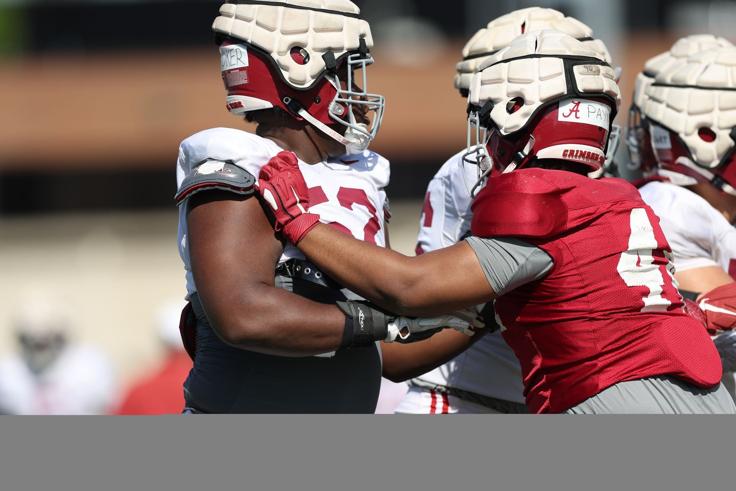 Tyler Booker, Alabama football practice - April 10, 2023